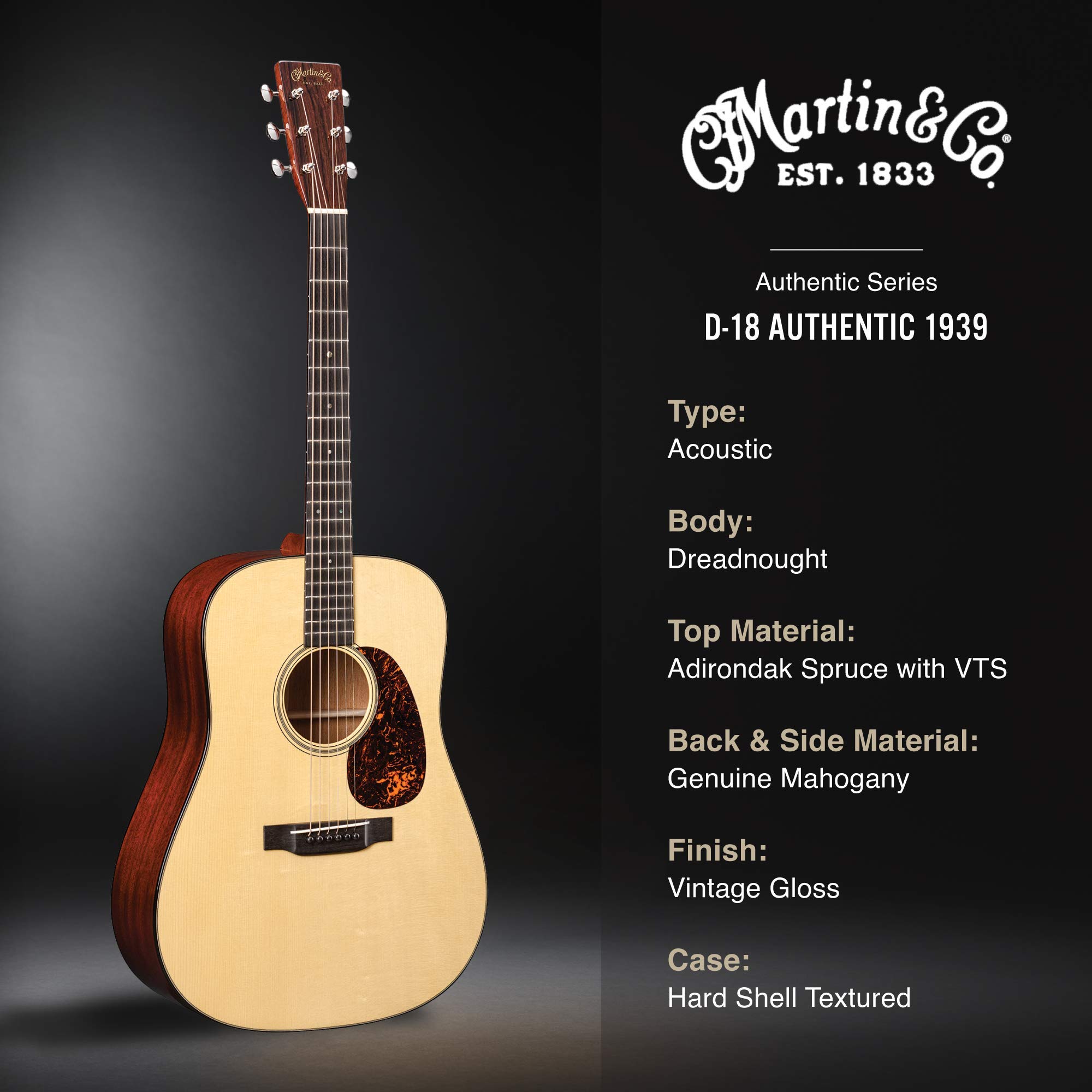 Amazon | Martin アコースティックギター D-18 Authentic 1939
